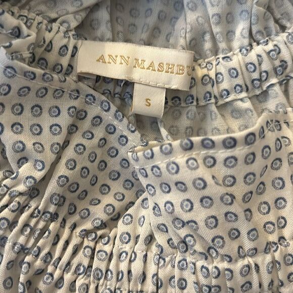 Ann Mashburn Wool Classic Ruffle Blouse Size S / Pristine - Picture 7 of 8